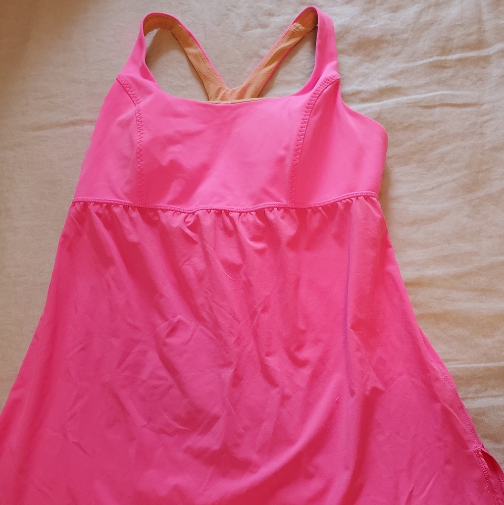 Hot Pink lululemon workout tank size 8